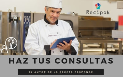 ¿Cómo puedo preguntar al autor de una receta si tengo dudas?