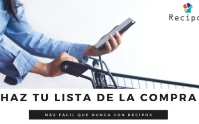 Recipok permite hacer tu lista de la compra organizada