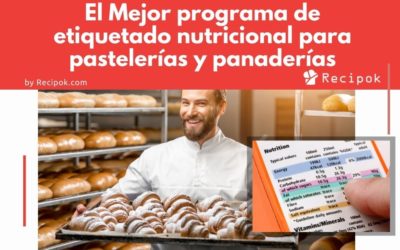 Programa de etiquetado nutricional para pastelerías y panaderías