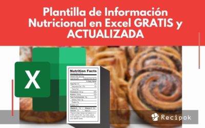 Plantilla de Información Nutricional en Excel GRATIS y ACTUALIZADA