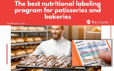 Nutrition labeling program for patisseries and bakeries
