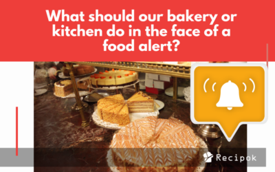 What should our bakery or kitchen do in the face of a food alert?