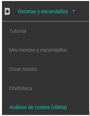 programa rentabilidad recetas