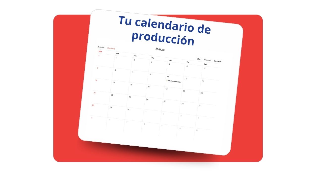 calendario de producción