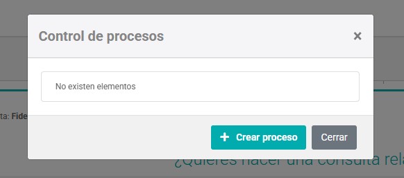 crear procesos en recipok