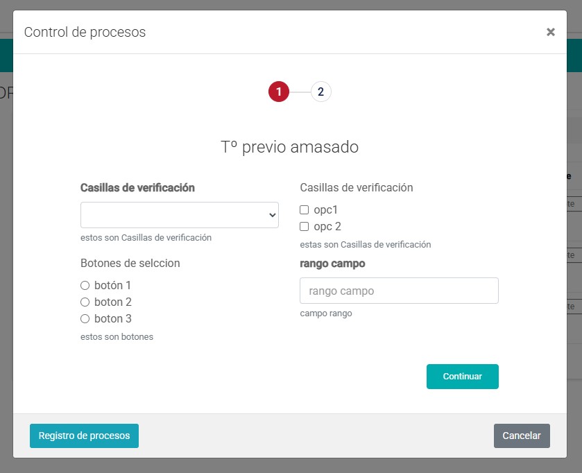 registrar procesos en recipok